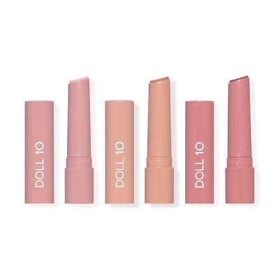 Doll 10 Peptide Plumping Lip Serum Trio, JUICY:NUDE-COCONUT-BERRY New In Boxes