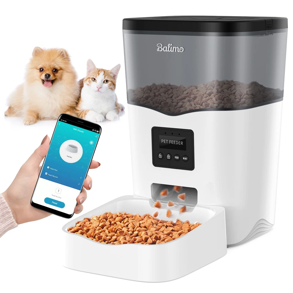 3L WIFI APP Futterautomat Katze Automatischer Futterspender für Katze und Hund