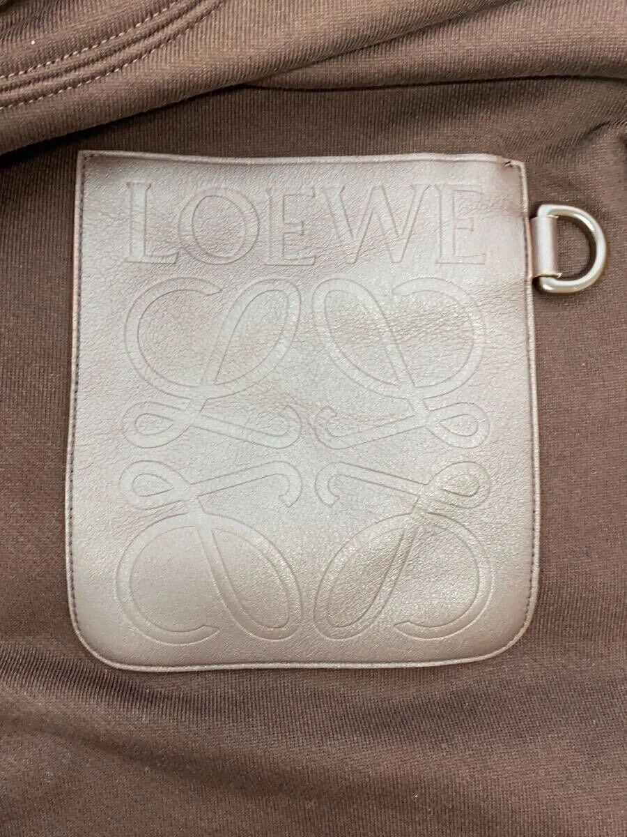 Felpa con cappuccio LOEWE ANAGRAM PATCH TASCA L COTONE marrone H526Y25X30 usata