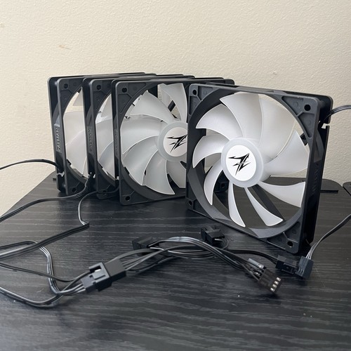 Zalman ZA1225DSL 120mm RGB PC Case Fans (4-Pack)/ Non-Addressable/ Quiet Cooling