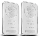 TWO 1 oz Silver Bars Sunshine Minting .999 Pure Troy Ounce Fine Sealed SMI