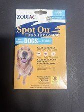 Zodiac Spot on Flea  Tick Control for Medium Dogs 31-60lbs 4ct Sealed