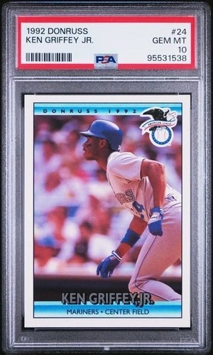 1992 DONRUSS #24 KEN GRIFFEY JR., PSA 10 GEM MINT