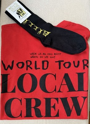 Billie Eilish When We All Fall Asleep Tour Crew Shirt Happier Than Ever Socks