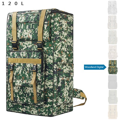70L/80L/100L/120L Hiking Military Tactical Backpack Rucksack Camping Bag Outdoor - Picture 23 of 38