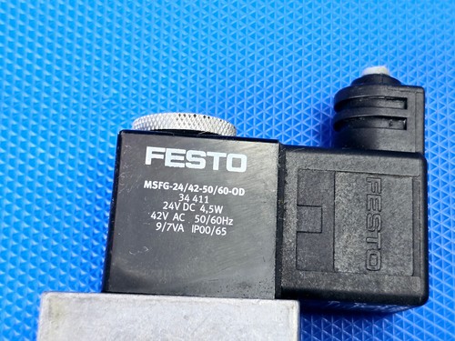 Festo Magnetventil JMFH-5-1/8 8820 mit Magnetspulen MSFG-24/42-50/60 - Bild 3 von 4