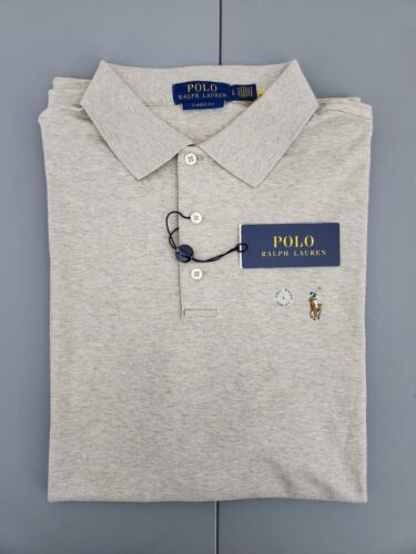 Polo Ralph Lauren Classic Fit Soft Touch Beige Polo Shirt Men's Size Large New