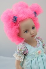 Darling New Wig for Dianna Effner Little Darling doll PINK short FUN WIG 