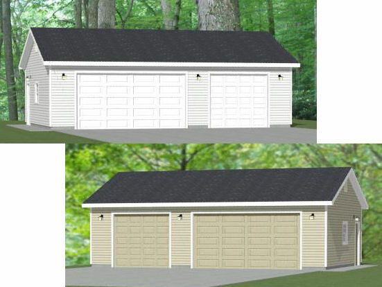 L Shaped 3 Car Garage Square Footage Modern Style House Plan 3 Beds
