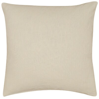 Kissenbezug aus 100% Leinen in Naturbeige. Modern & Minimalistisch. 17x17'' Vierkant