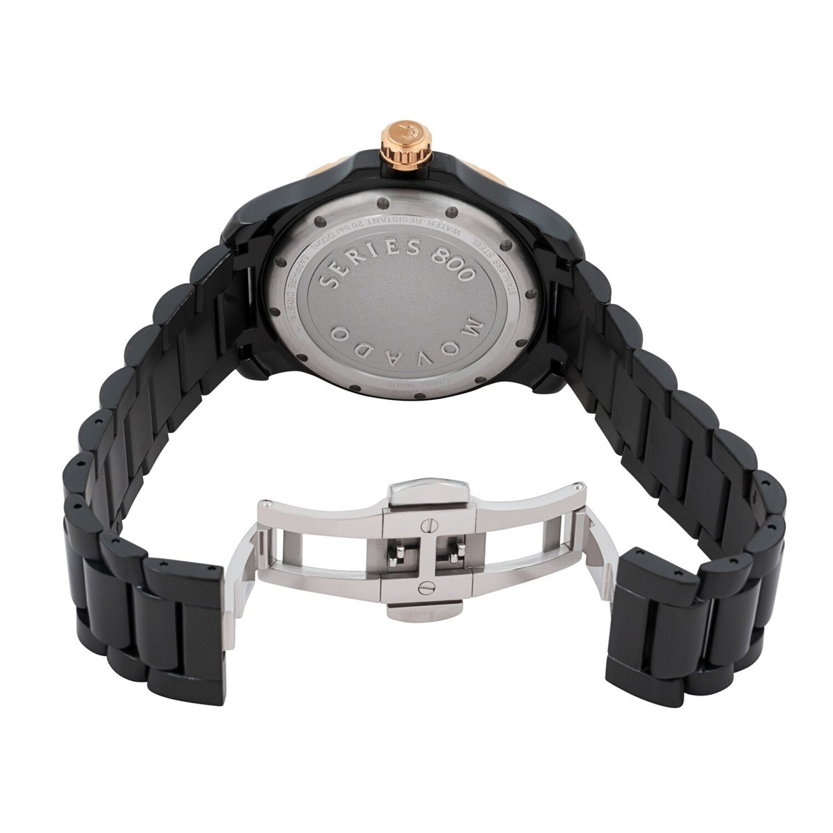 Movado 2600162 Men's Series 800 Black Dial Quartz Watch | eBay