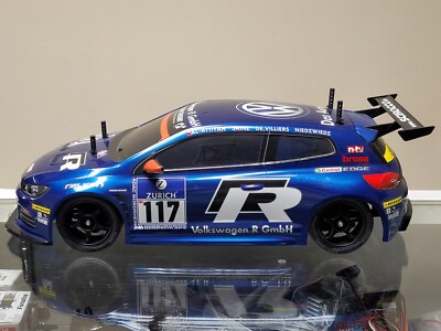 Built Tamiya R/C 1/10 Volkswagen Scirocco TT-01 Chassis +
