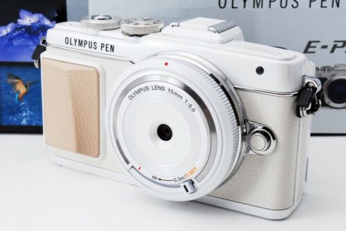 Olympus PEN E-PL7 16,1 MP 15 mm set obiettivi bianco [Eccezionale +++] con scheda SD 8 GB, cinturino [42] - Foto 1 di 11