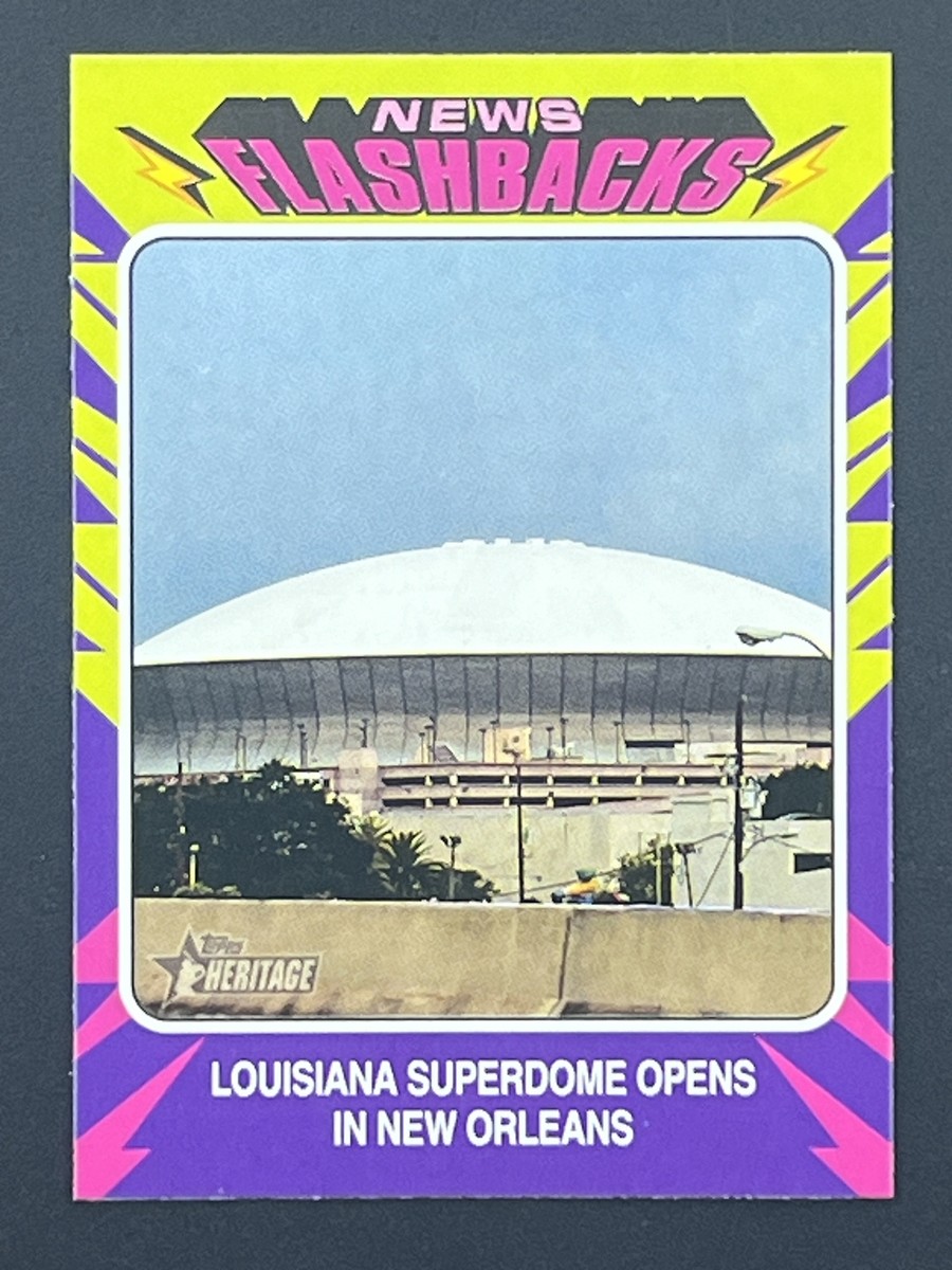 SUPERDOME OPENS 2024 Topps Heritage #NF-11 News Flashbacks | eBay