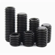 M3 M5 M6 M8 M10 Black 12.9 Headless Hexagon Socket Allen Flat Point Set Screws