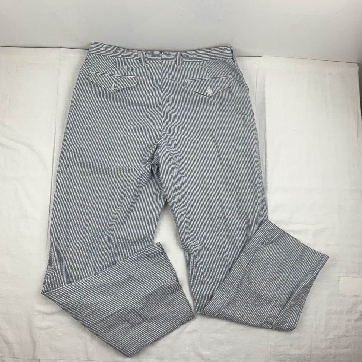 Vintage Polo Ralph Lauren Pants Adult 36 Blue White Stripes