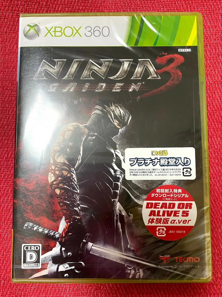 Ninja gaiden on sale 3 xbox 360