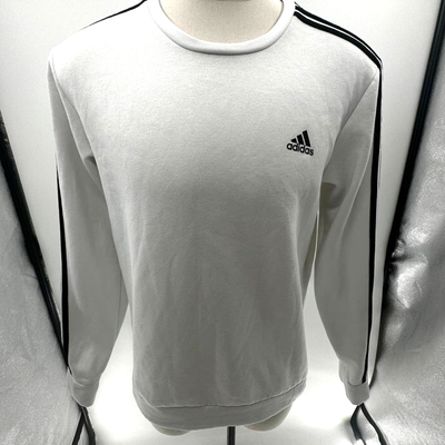 adidas striped crew neck