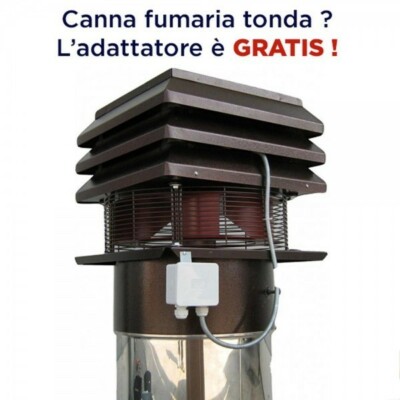 Ventilateur De Cheminée Rond 30cm - Extracteur Professionnel 220V, Acier Galvanisé