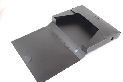 OFFICE 8x Sammelbox Archivbox Ablagebox A4 Heftbox Sammelmappe Ordnungsmappe schwarz A4