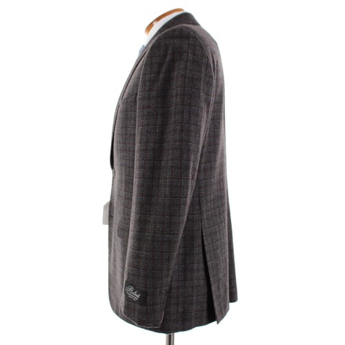 Belvest NWT Wool / Cashmere Sport Coat Size 52R (42R US) In Gray & Brown Plaid - 第 4/12 張圖片