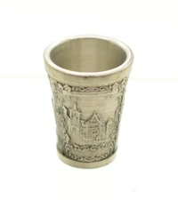 Zinn Becker Rothenburg ob der Tauber Germany Pewter Thimble Souvenir Collectible