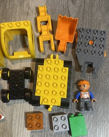 Lego Duplo 10812 Town Truck & Tracked Excavator Construction Set Incomplete