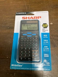 Sharp EL-W535TGB-BL Calculatrice scientifique, 16-Digit LCD 422 Fonctions SEALED