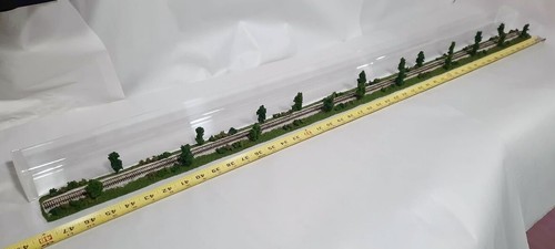 Z SCALE 48" DISPLAY TUBE -"SUMMER SCENE " - FOR ANY Z SCALE TRAINS - Picture 6 of 12