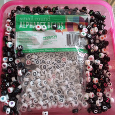 Metal beaded name Necklaces and bracelets