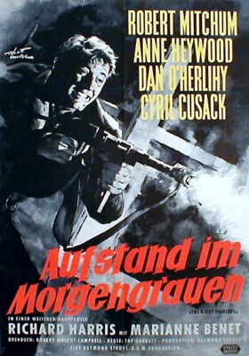 Robert Mitchum in AUFSTAND IM MORGENGRAUEN Originalplakat EA von 1960