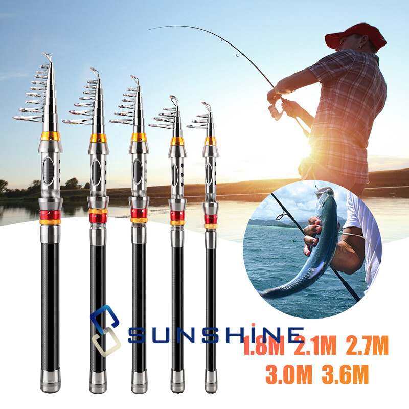 Telescopic Rod Best Travel Fishing Rod Saltwater Heavy Duty Carbon