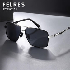 142MM Metal Pilot Polarized Sunglasses Men Outdoor Driving Shade Glasses New