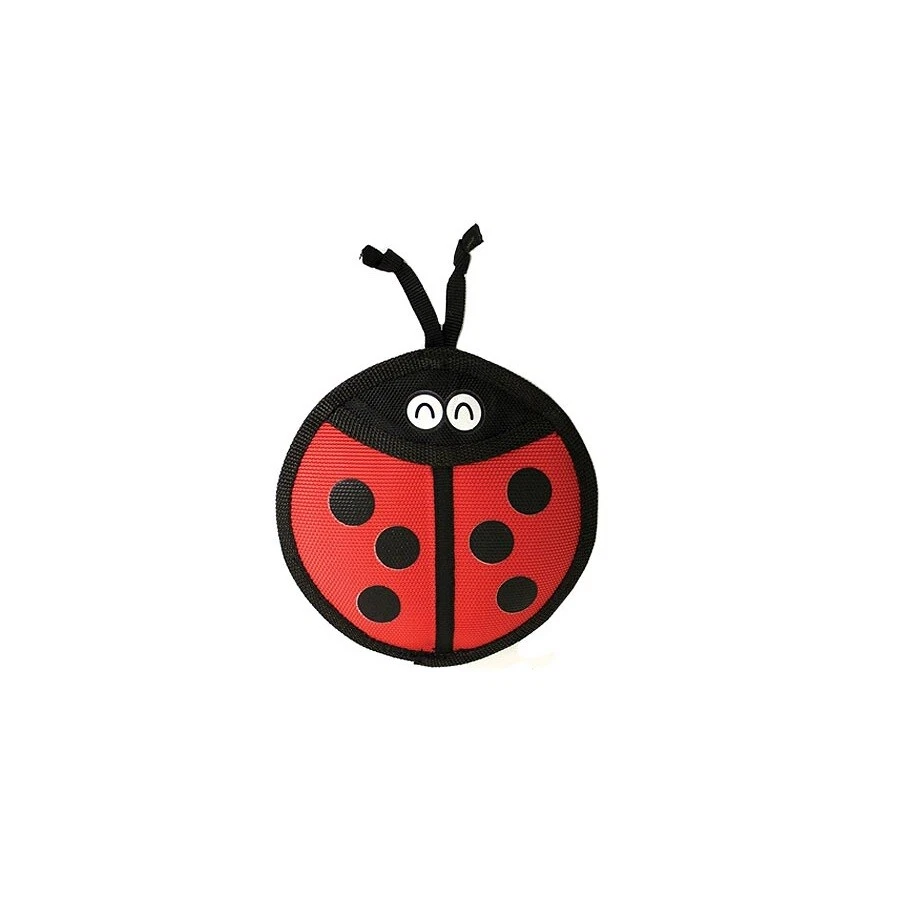 Firehose Flyers Ladybug for Dog Toy Squeakers inside Float - Image 2 of 3