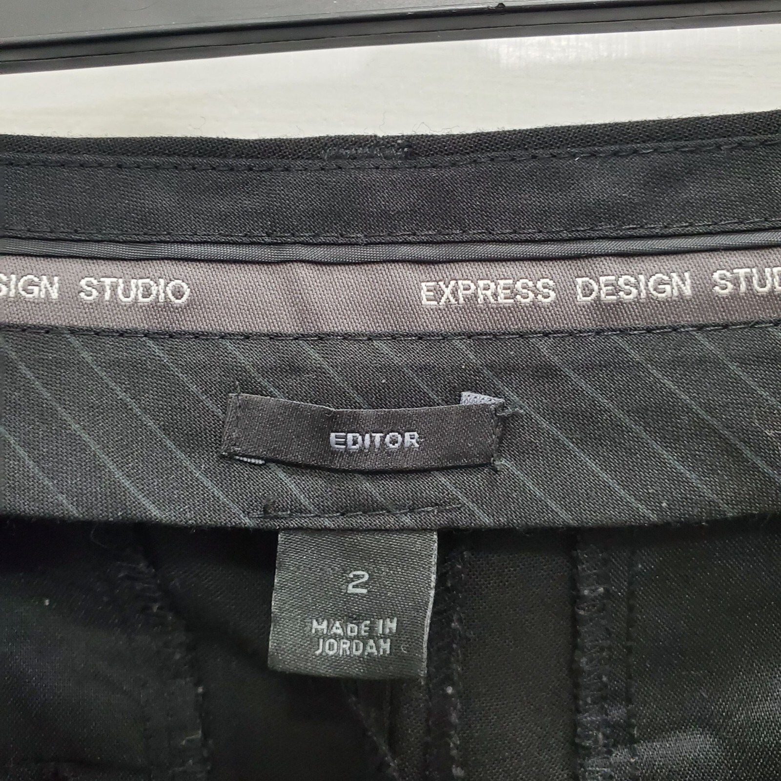 Express Design Studio Women's Black Editor Cuffed… - image 2