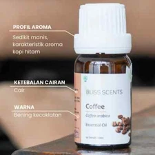 Bliss Scents Coffee Essential Oil 10ml Pure Therapeutic Grade Halal Certified