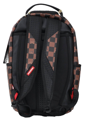 Zaino Sprayground marrone Madagascar checker smash dlxsv backpack