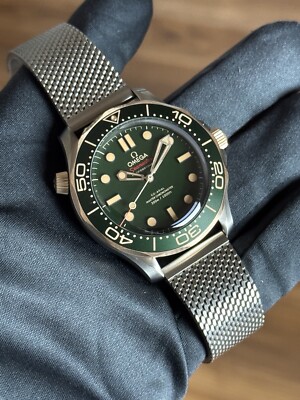 Omega Seamaster Diver Green Dial Titanium Bronze Gold