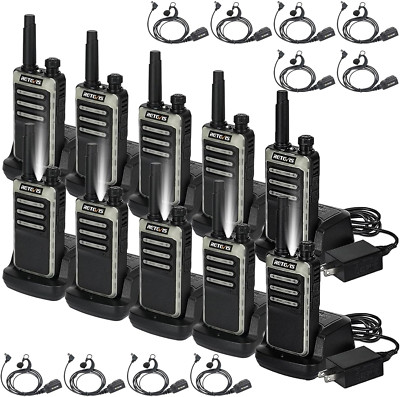 RB66 Fast Charging Walkie Talkies for Adults,Walkie Talkie with Earpiece,Fluores