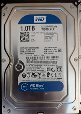 Western Digital WD Blue1 TB 3.5" SATA III Desktop Hard Drive Used