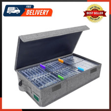 Cassette Tape Storage Box Practical Cassette Tape Holder 16.34 X 9.25 X 3.54