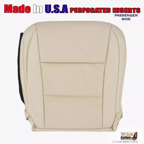 2013-2018 Fits Lexus ES300h ES350 Driver Passenger Perforated Leather Cover Tan - Picture 6 of 14