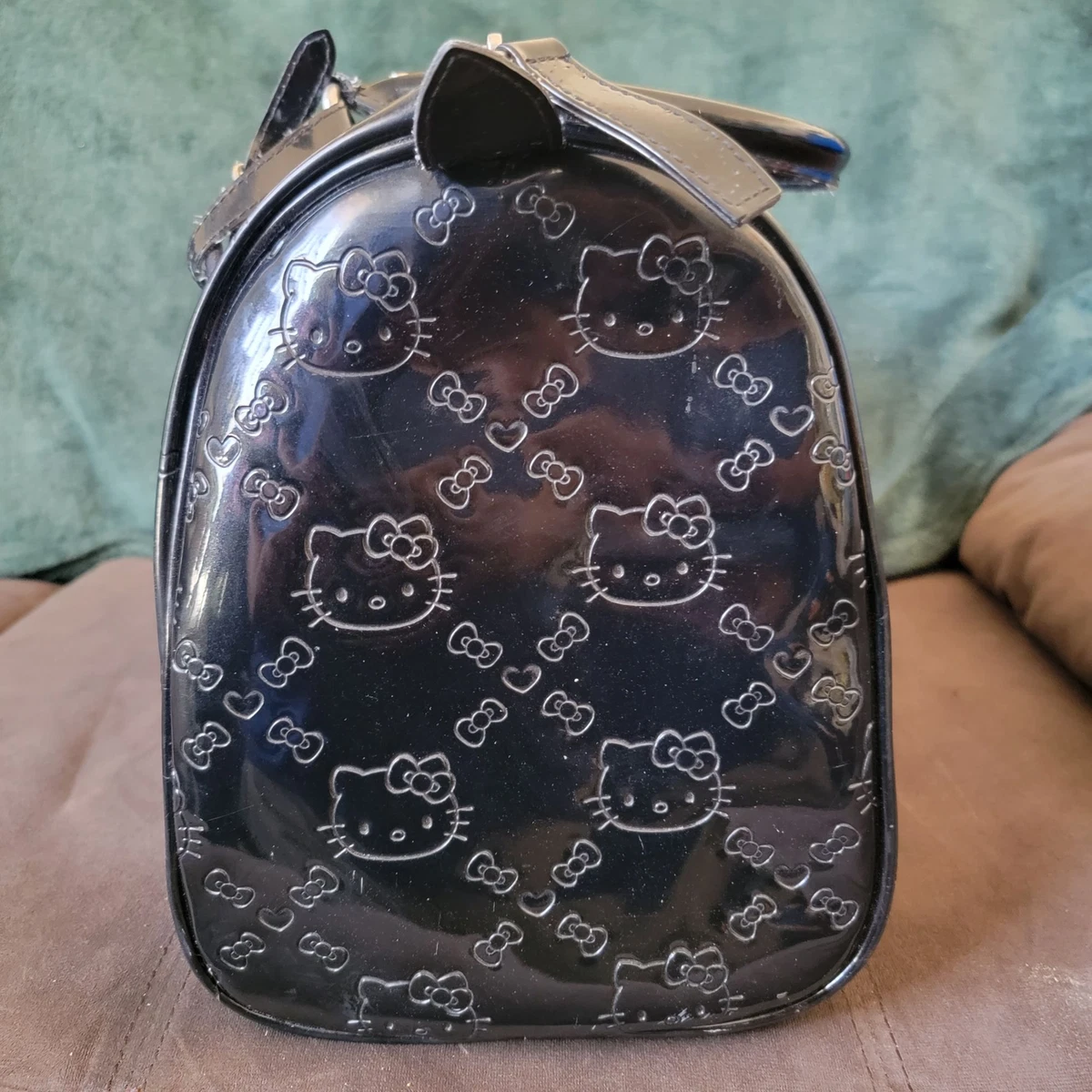 Loungefly Hello Kitty Black Embossed Tote Bag Purse Cute