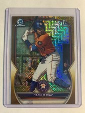 2023 Bowman Chrome  Mega Box Gold Mojo Refractor /50 Camilo Diaz Astros RC SSP