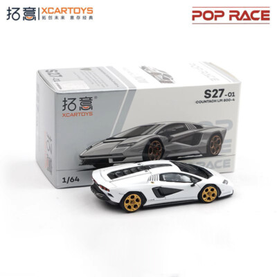 Xcartoys x POP RACE 1:64 Lambo LPI800-4 White Diecast Model Car | eBay