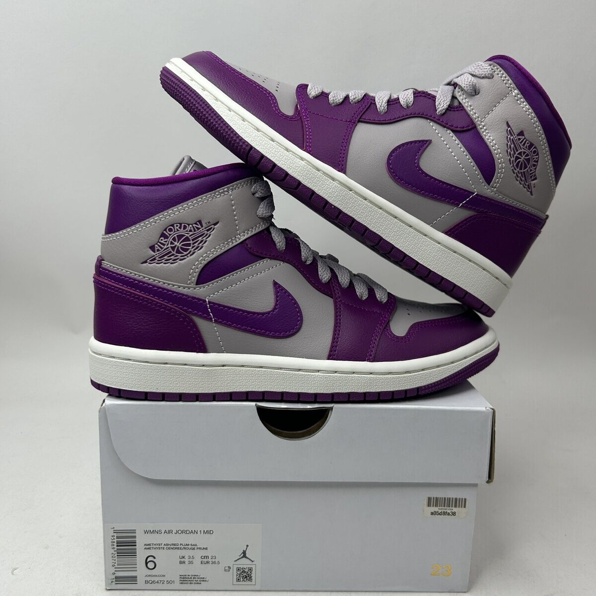 Nike Air Jordan 1 Retro Mid WMNS “Magenta Plum Sail” BQ6472 Nike Air Jordan 1 Retro Mid WMNS “Magenta Plum Sail” BQ6472
