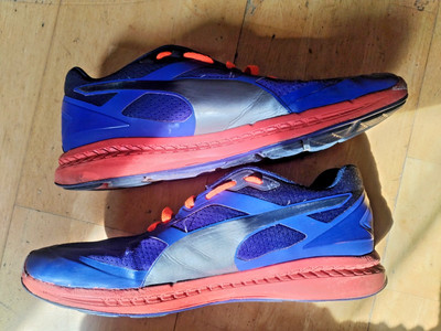 Puma Ignite Herren Laufschuhe Blau/Orange UK9. 5 EU44