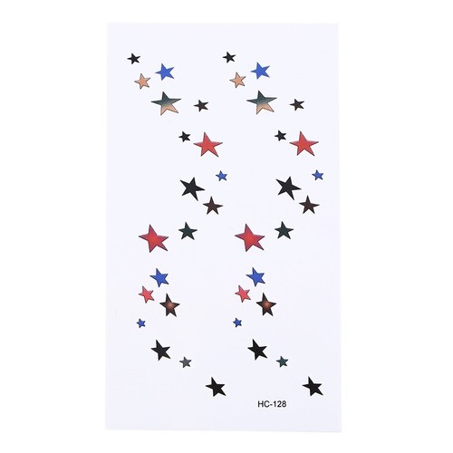 Flash de una sola vez tatuaje temporal estrellas playa regalo fiesta vacaciones - Imagen 2 de 6