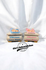 Schatztruhe mit Babyfigur handgemachte Geschenke Idee