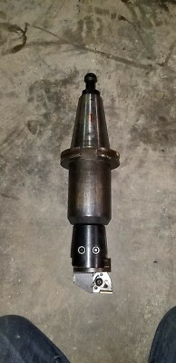 Valenite 9-M-1 CAT 50 Tool Holder Part #: V50CT-E150 w/RBN-300 Boring Head 